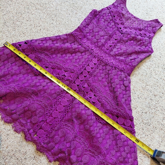 💜💜Adelyn Rae Magenta Lace  Dress - Picture 11 of 11